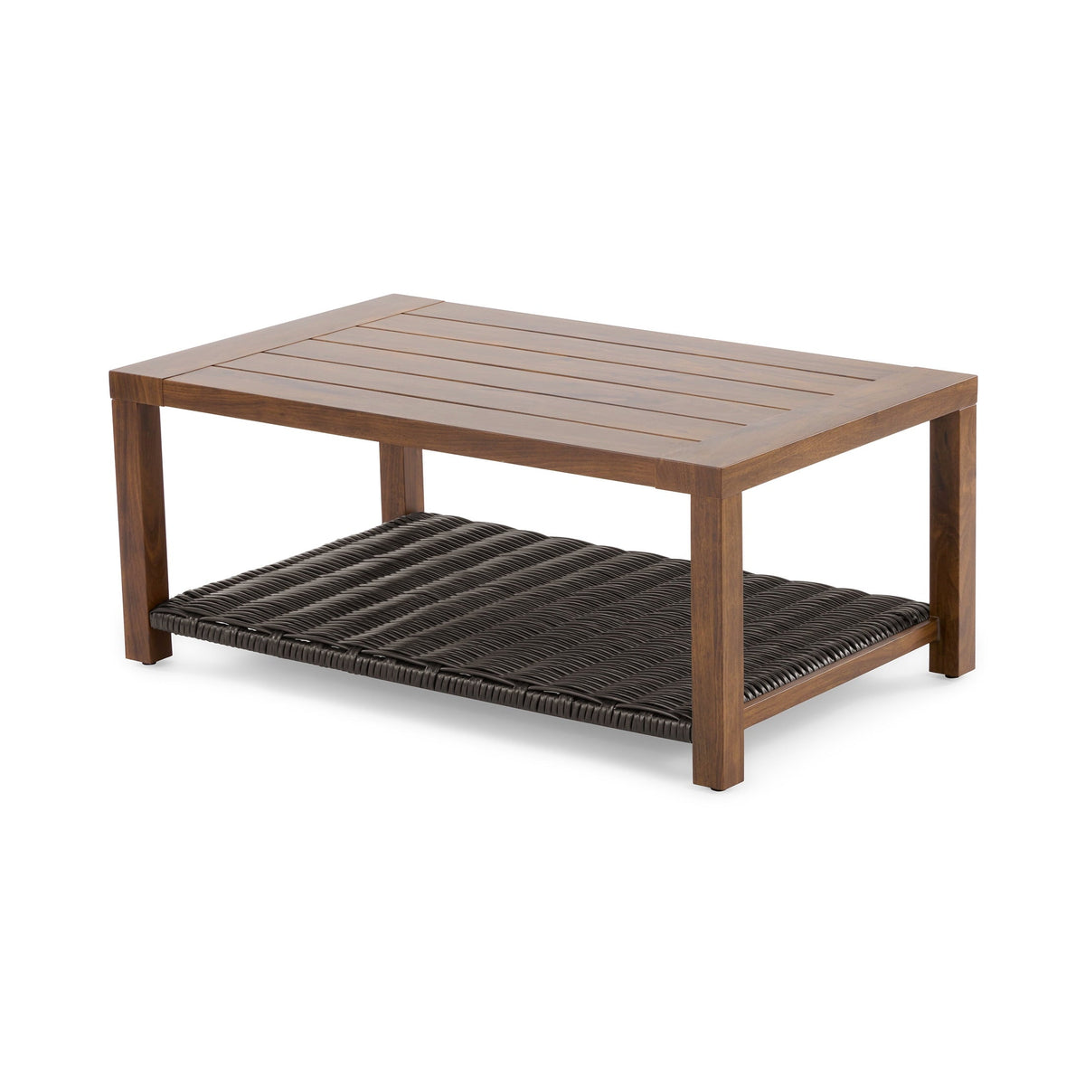 AVERO™ Bellamy Table, Dark Brown Wicker - AVERO™