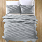 AVERO™ Tencel Quilt, King, Silver Grey, Soft Touch Bedding - AVERO™