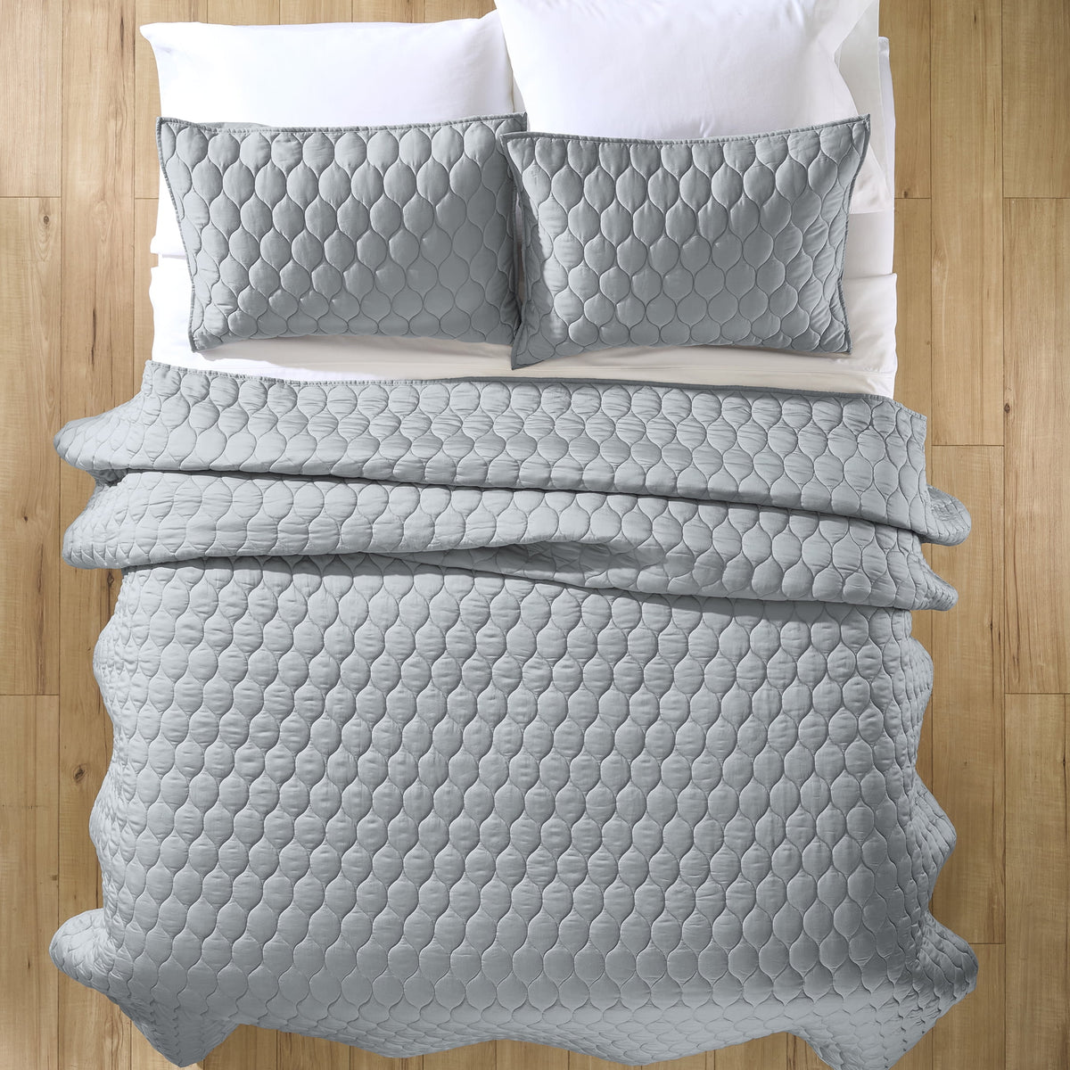 AVERO™ Tencel Quilt, King, Silver Grey, Soft Touch Bedding - AVERO™