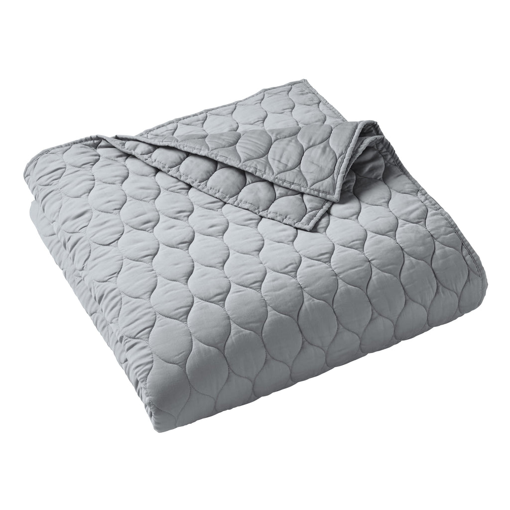 AVERO™ Tencel Quilt, King, Silver Grey, Soft Touch Bedding - AVERO™