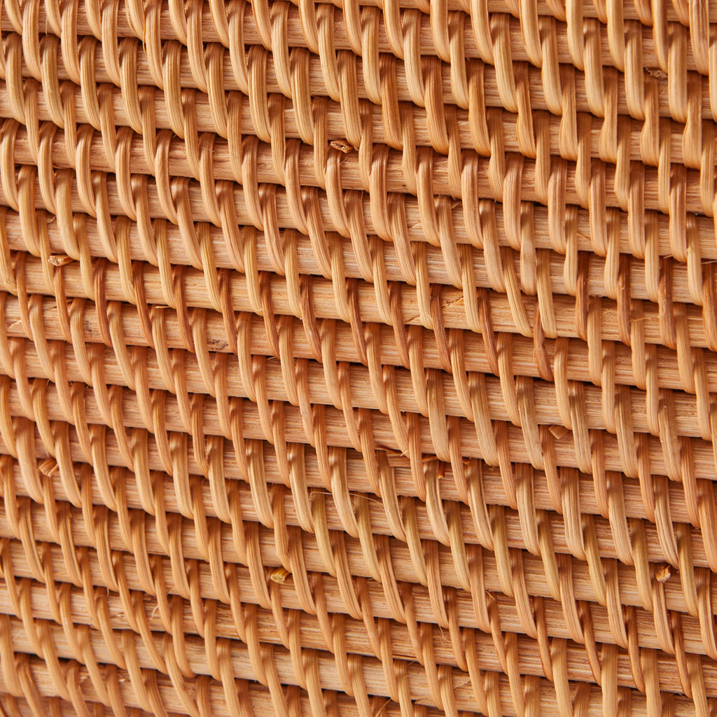 AVERO™ Brown Rattan Organizer Basket with Lid - AVERO™