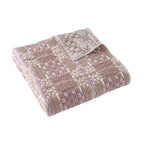 AVERO™ Ivory Modern Mosaic Cotton Matelasse Reversible Quilt, King - AVERO™