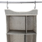 AVERO™ (2 pack) 5-Tier Hanging Closet Storage Organizer Dividers for Shoes and Clothes, 10-Compartments, Polyester & Cotton - AVERO™