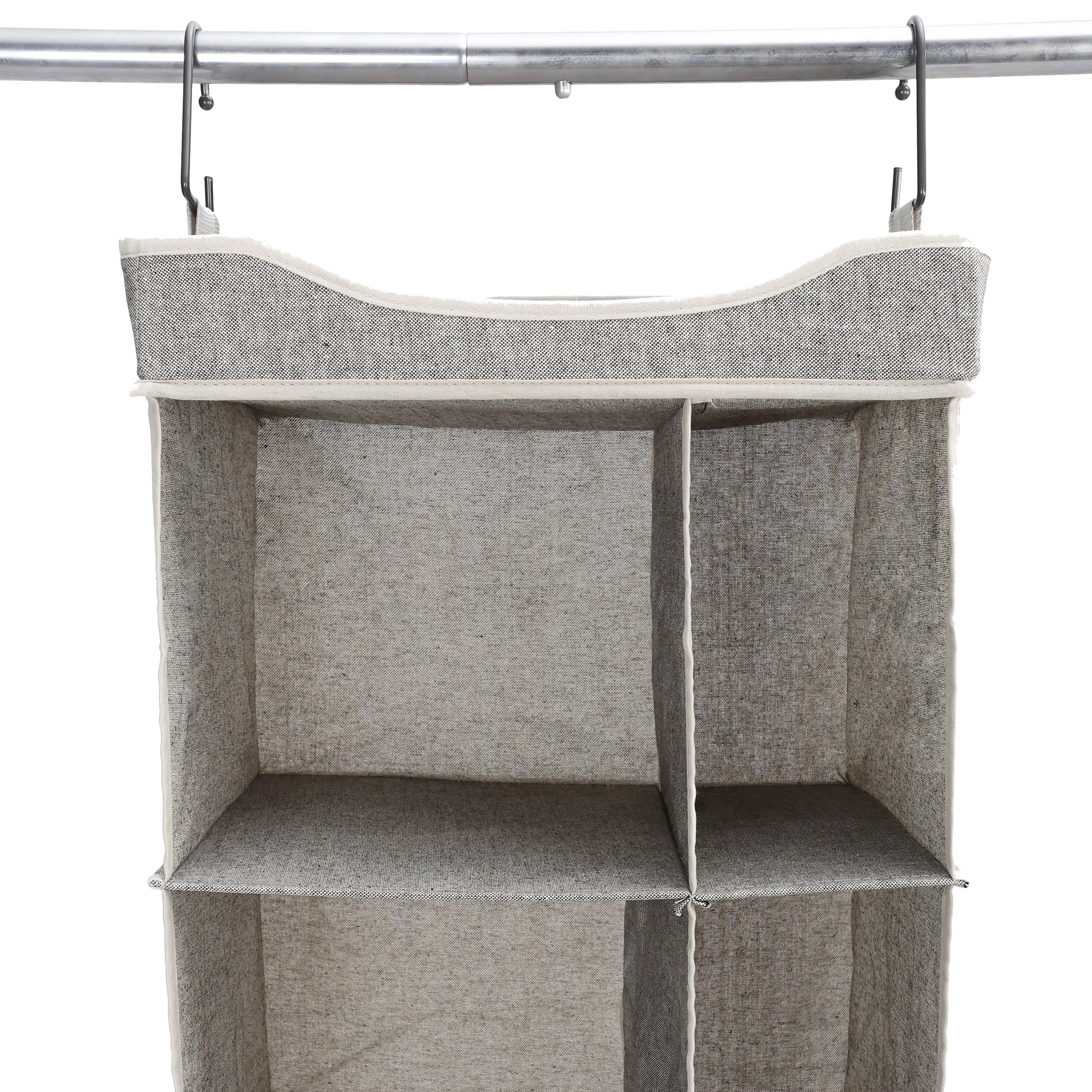 AVERO™ (2 pack) 5-Tier Hanging Closet Storage Organizer Dividers for Shoes and Clothes, 10-Compartments, Polyester & Cotton - AVERO™