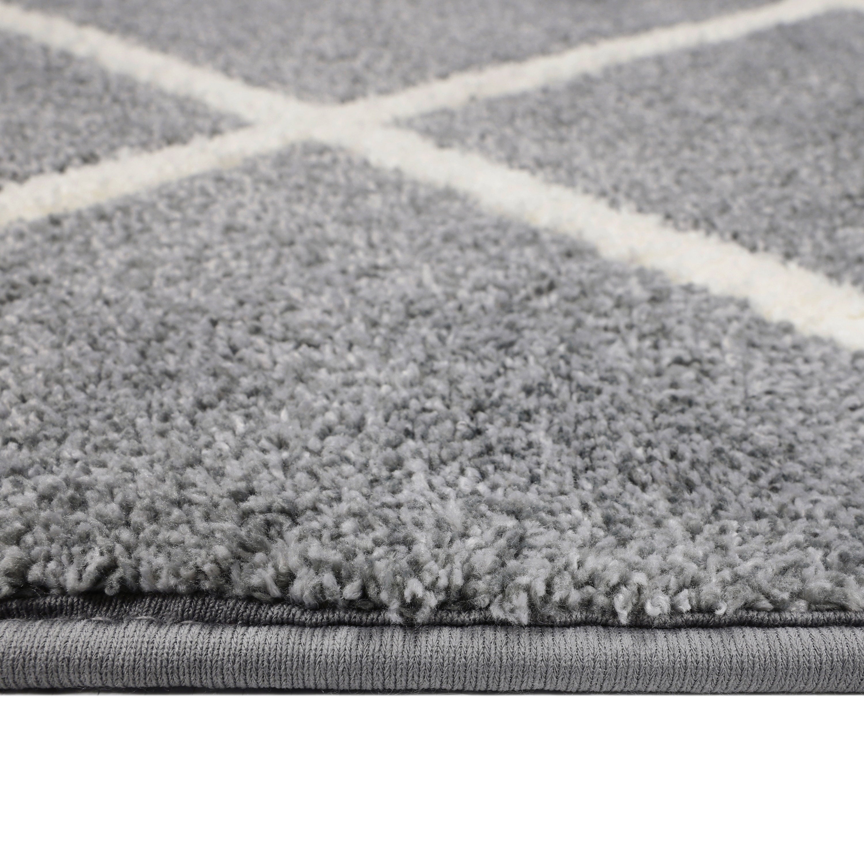 AVERO™ (2 pack) Diamond Plush Gray Indoor 30 in x 45 in Accent Rug - AVERO™