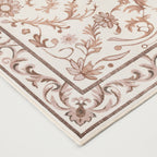 AVERO™ Tan Floral Faux Fur Indoor Area Rug, 4 ft x 5 ft 6 in - AVERO™