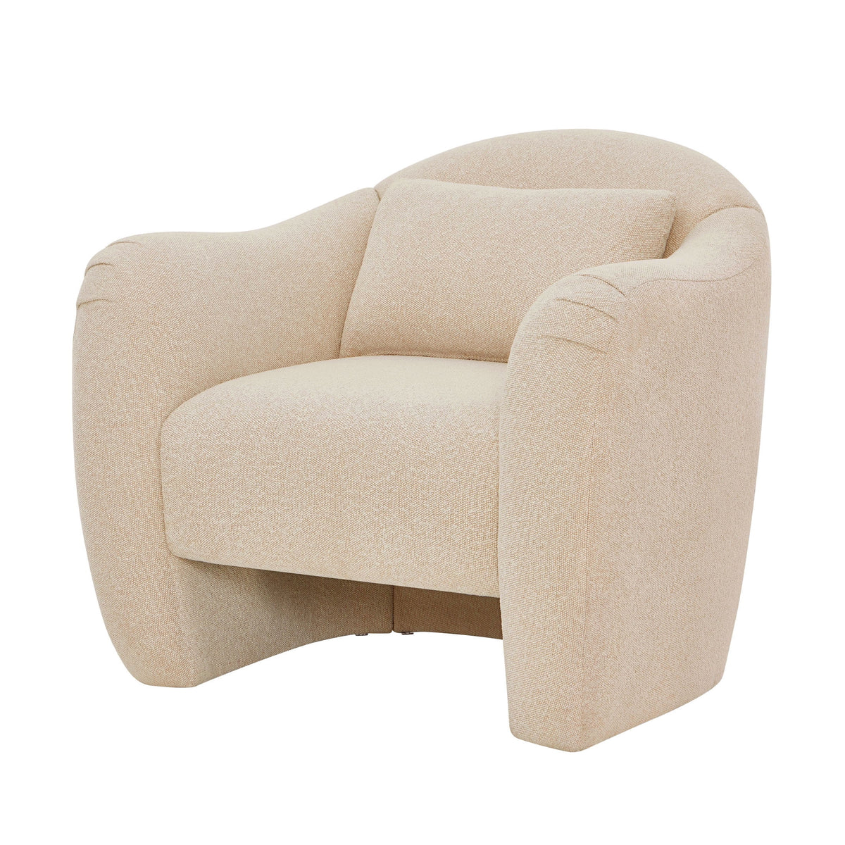 AVERO™ Beautiful Barrymore Accent Chair , Cream Shearling - AVERO™