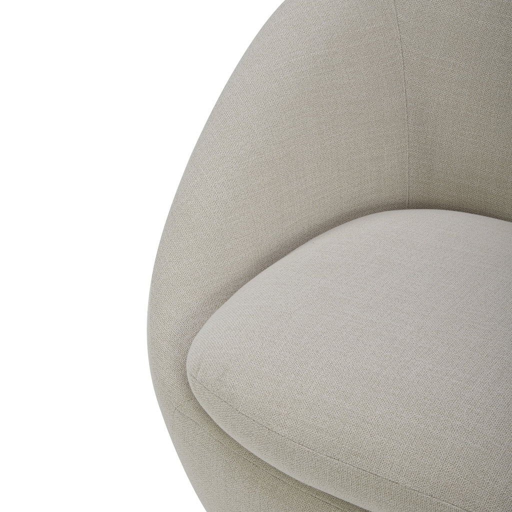 AVERO™ Mira Swivel Accent Chair, Cream - AVERO™