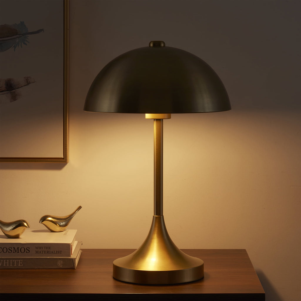 AVERO™ Modern Dome 18 in Touch On/Off Table Lamp, Brass - AVERO™