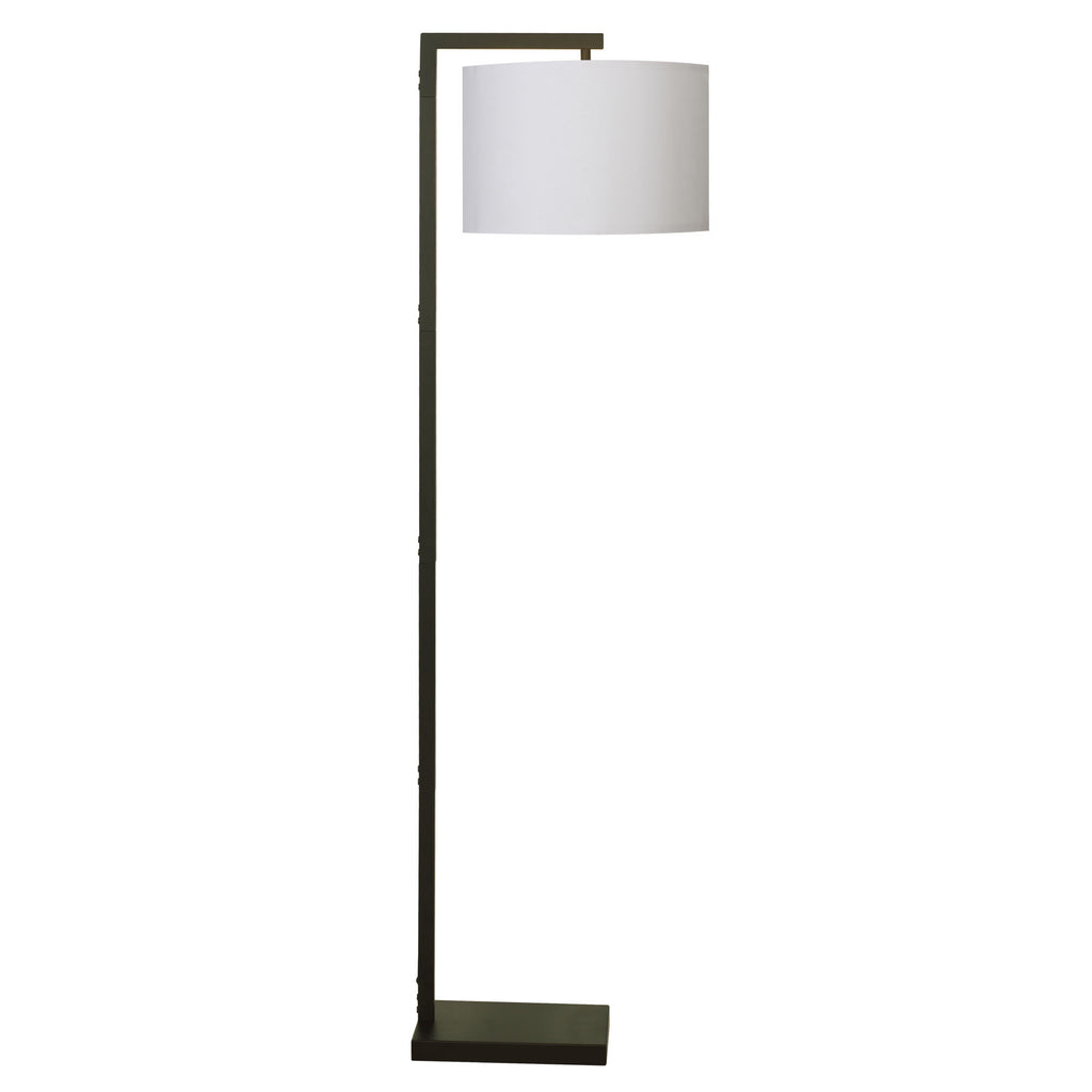 AVERO™ Contemporary Metal 62in Floor Lamp with on/off Foot Switch, Black - AVERO™