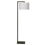 AVERO™ Contemporary Metal 62in Floor Lamp with on/off Foot Switch, Black - AVERO™