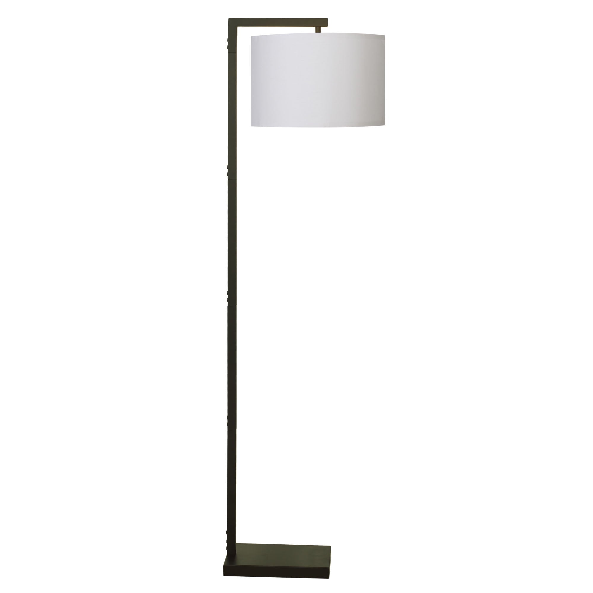 AVERO™ Contemporary Metal 62in Floor Lamp with on/off Foot Switch, Black - AVERO™