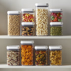 AVERO™ 4 Pack Better Homes Gardens 9.9 Cup Flip Tite Square Food Storage Container Ideal for Pantry Organization - AVERO™