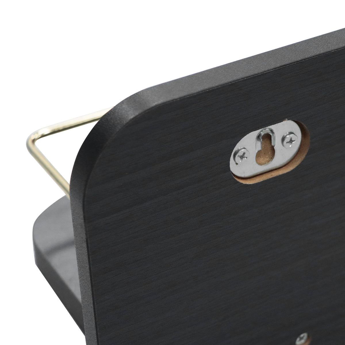 AVERO™ 23 inch Black Shelf with Gold Metal Rail - AVERO™