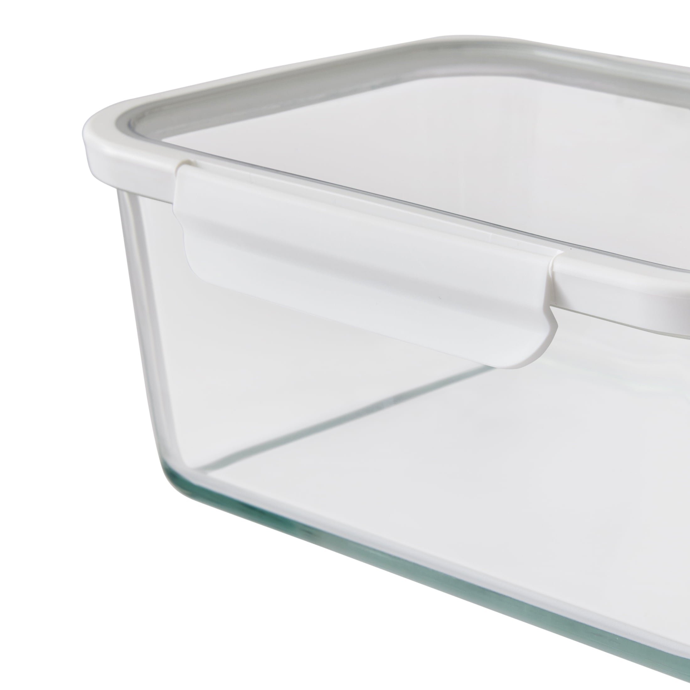 AVERO™ (2 Pack) Better Homes Gardens 14cup Rectangle Glass Food Storage Container with Tritan Lid. Set of 1 2 Pieces Well Suited to Refrigerator Organization - AVERO™