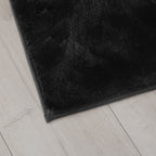 AVERO™ Solid Soft Rabbit Faux Fur Area Rug Ivory,30x46" - AVERO™