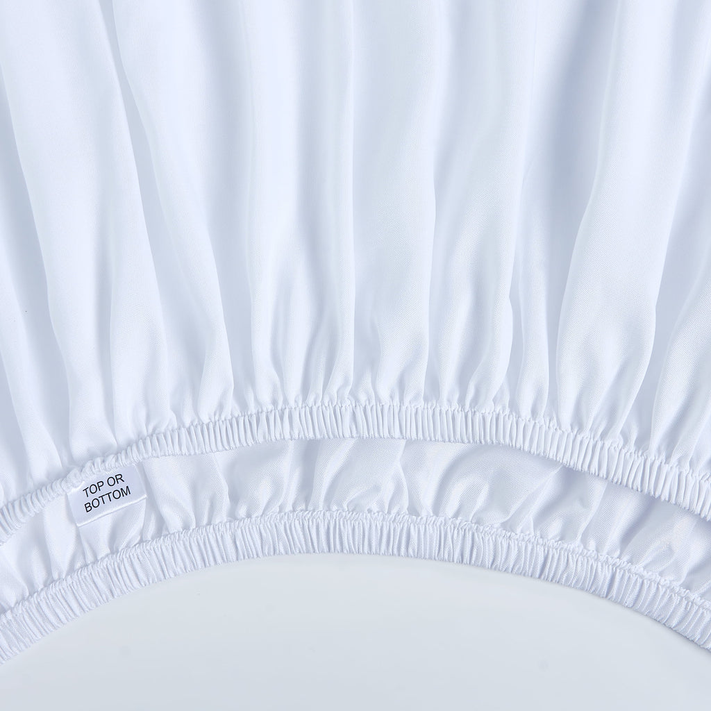AVERO™ (4 pack) Basic Value Microfiber Bed Sheet Set, Twin, Arctic White, 3-Piece - AVERO™