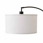 AVERO™ Michelle 71-Inch Metal Arc Floor Lamp with White Fabric Shade and 3-Way Switch - AVERO™