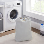 AVERO™ (2 Pack) Better Homes Gardens Polyester and Cotton Canvas Laundry Bag Gray 15 in W x 7 in D x 24.5 in H - AVERO™