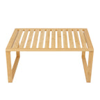 AVERO™ (2 Pack) Better Homes Gardens Bamboo Stackable Shelf Natural Bamboo Color Easy Assemble 16 x 10 x 1.18in - AVERO™