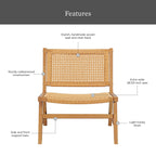 AVERO™ Vista Woven Accent Chair, Light Honey - AVERO™