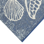 AVERO™ 5' x 7' Blue Seashell Outdoor Rug - AVERO™