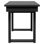 AVERO™ Ezra Black Outdoor Dining Bench, HDPE Material - AVERO™