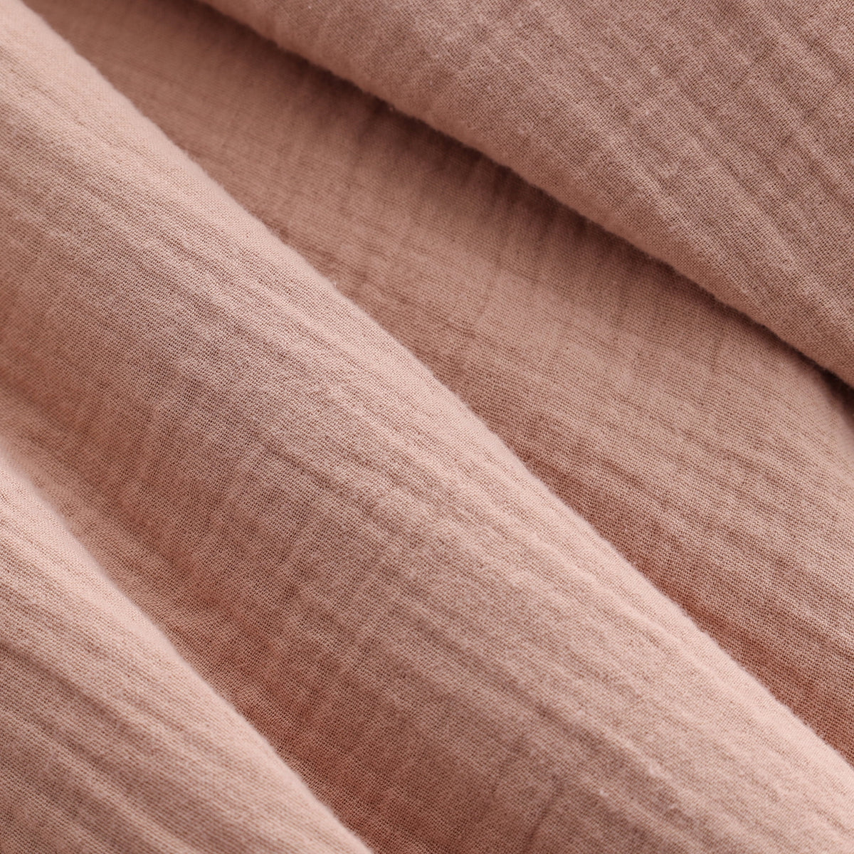 AVERO™ Throw Blanket, Reversible Gauze and Cozy Knit, 50 in x 72 in, Antique Blush - AVERO™