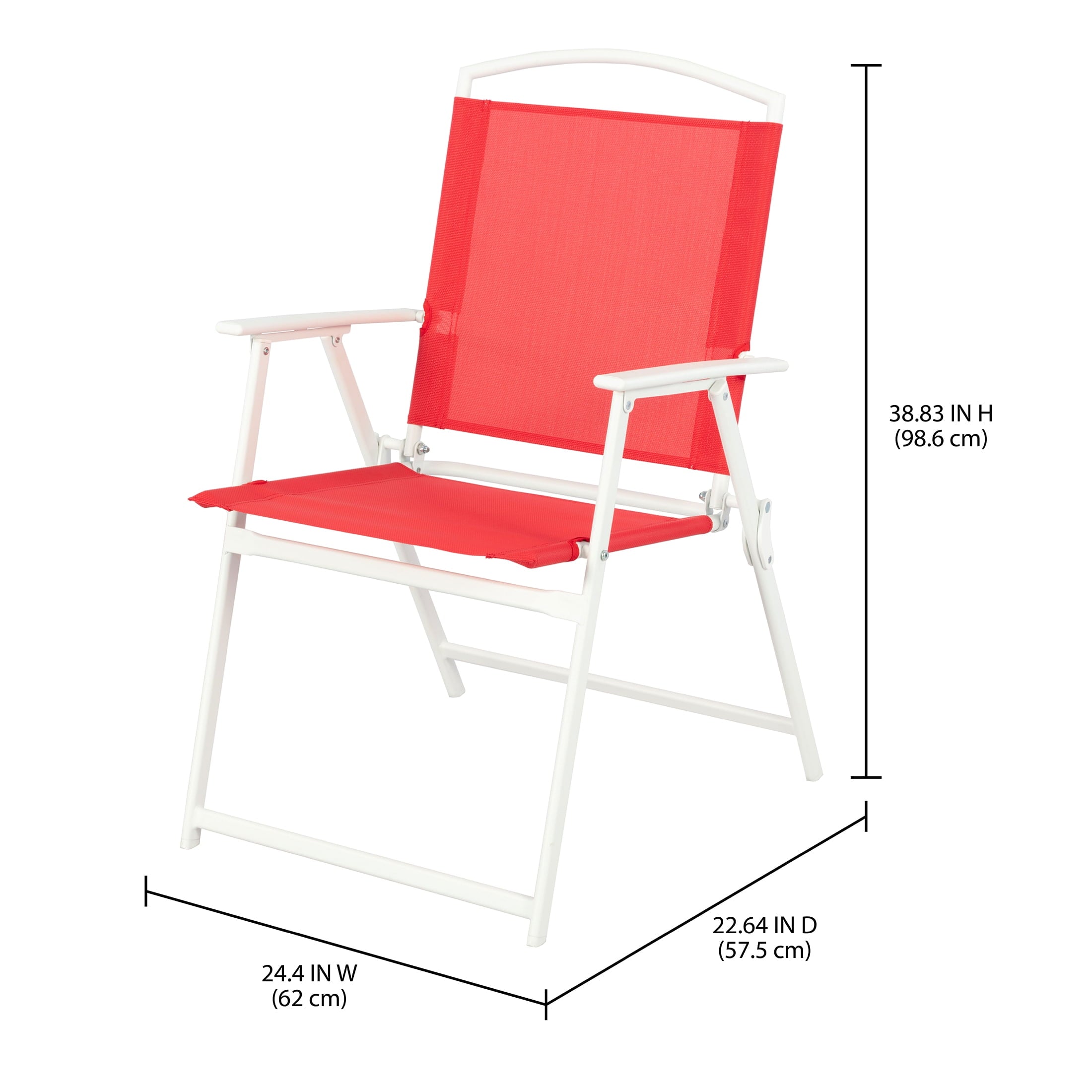 AVERO™ Albany Lane 3-Piece Outdoor Bistro Set, Red/White - AVERO™