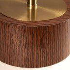 AVERO™ Woodgrain Touch Table Lamp, Walnut and Brushed Brass Finish, 16.25 in - AVERO™