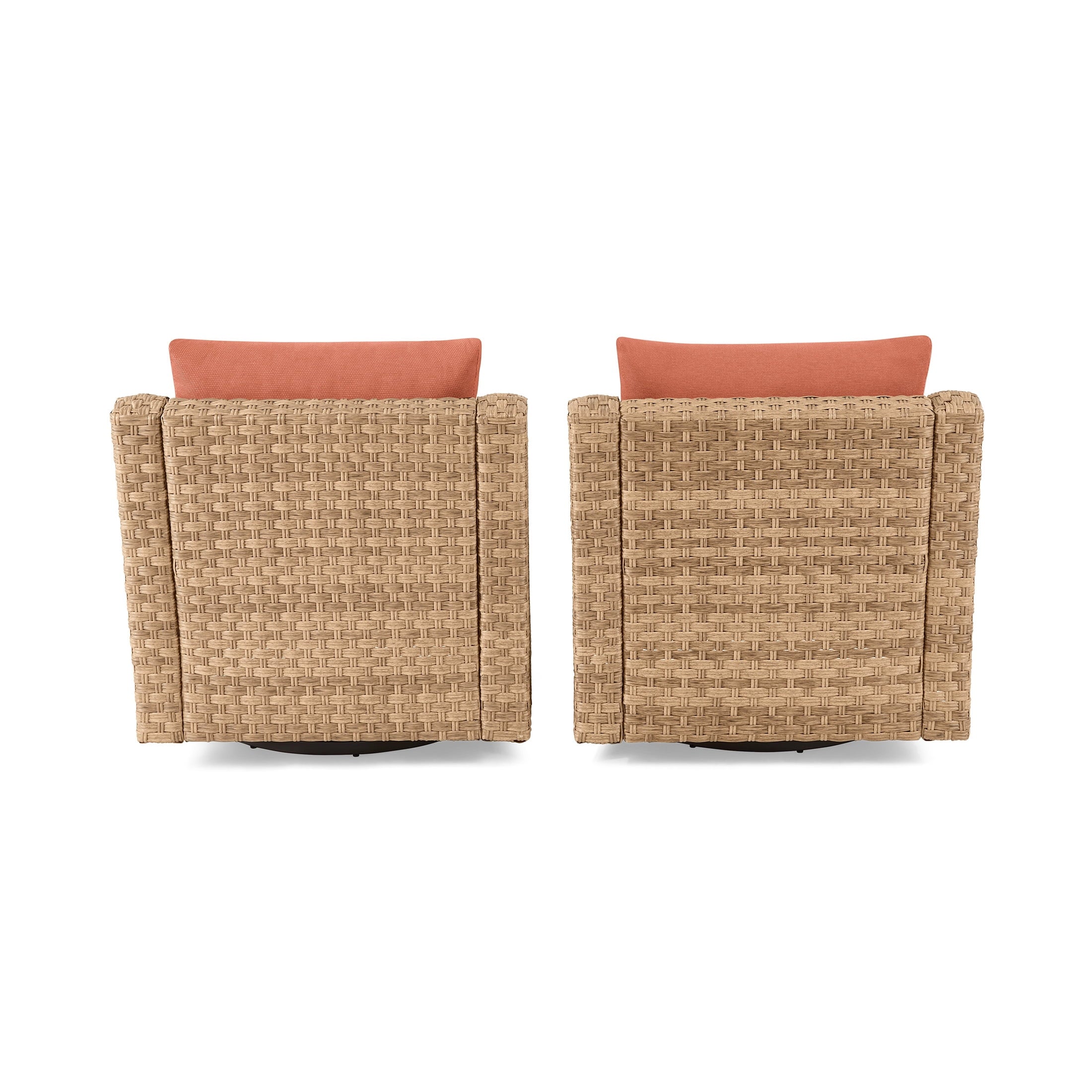 AVERO™ River Oaks Outdoor Swivel Gliders with Patio Covers, Set of 2, Red - AVERO™