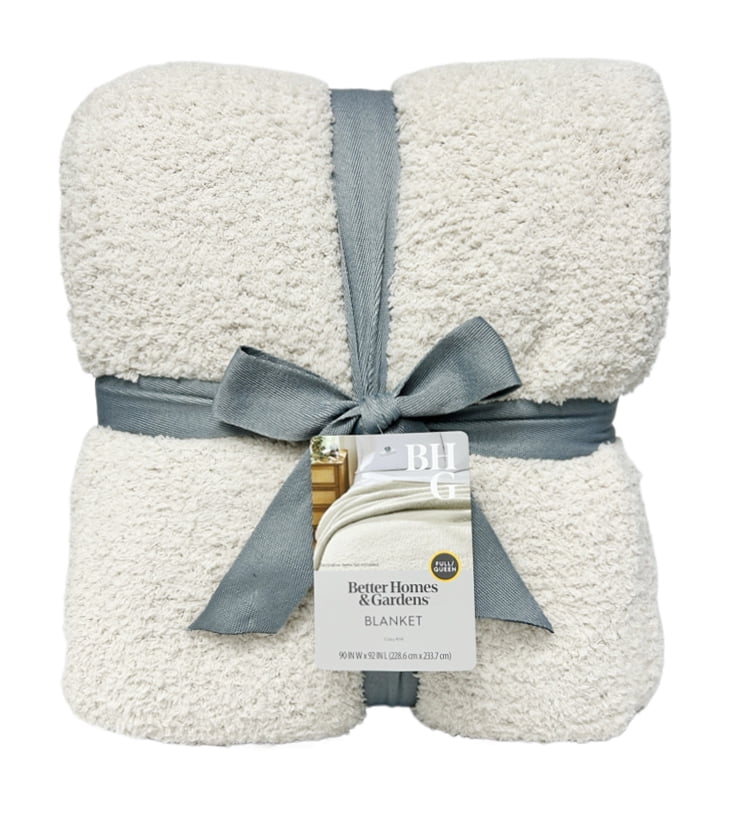 AVERO™ Beige Cozy Knit Blanket, Full/Queen Bedding - AVERO™