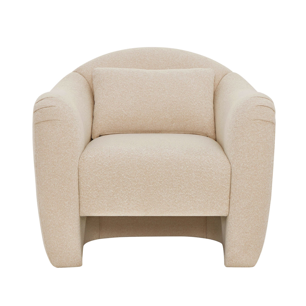 AVERO™ Beautiful Barrymore Accent Chair , Cream Shearling - AVERO™
