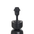 AVERO™ Wood Totem Table Lamp with White Linen Shade, 10"L x 10"W x 18"H - AVERO™
