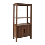 AVERO™ Adlin Bookcase with Doors, Walnut Finish - AVERO™