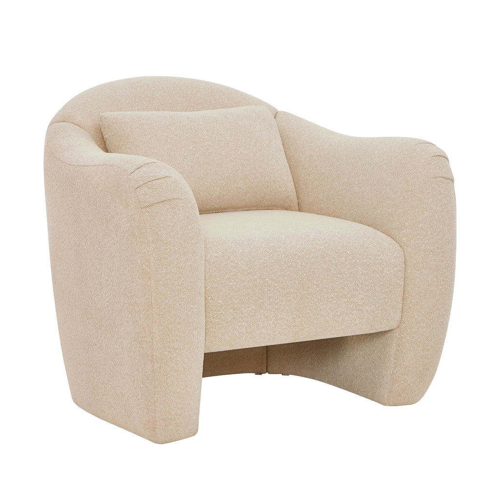 AVERO™ Beautiful Barrymore Accent Chair , Cream Shearling - AVERO™