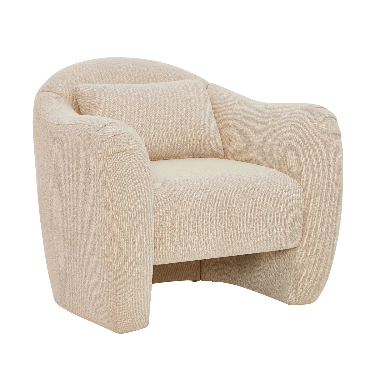 AVERO™ Beautiful Barrymore Accent Chair , Cream Shearling - AVERO™