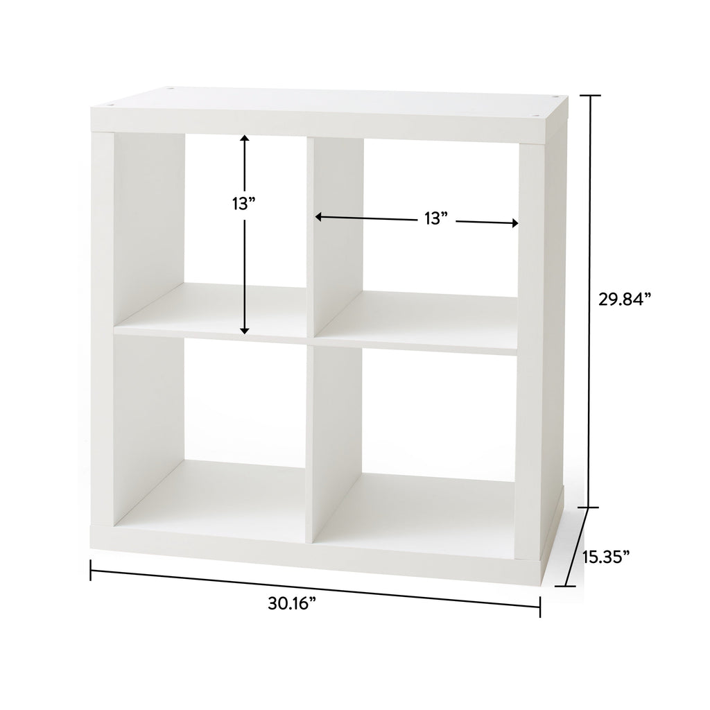 AVERO™ 4 Cube Storage Organizer, White Texture - AVERO™