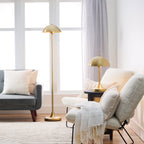 AVERO™ Modern Dome 18 in Touch On/Off Table Lamp, Brass - AVERO™