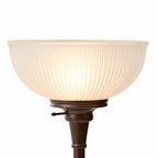 AVERO™ 71" New Ribbed Frosted Glass Oil Rubbed Bronze Floor Lamp, Modern Styling - AVERO™