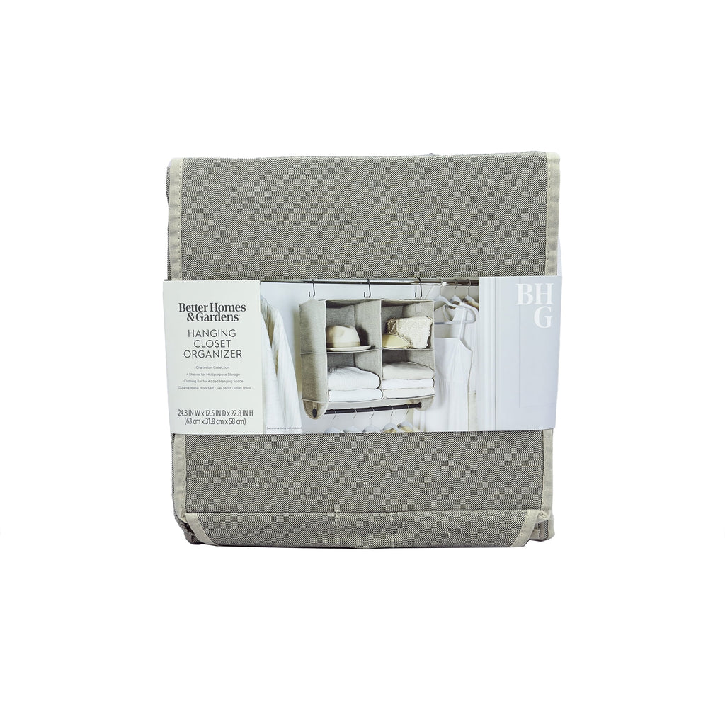 AVERO™ (2 pack) 4-Shelf Gray Hanging Closet Organizer with Rack - AVERO™