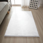 AVERO™ Solid Soft Rabbit Faux Fur Area Rug Black,30x46" - AVERO™