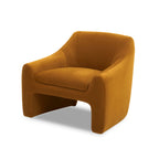 AVERO™ Emerson Curvy Accent Chair, Ochre Velvet - AVERO™