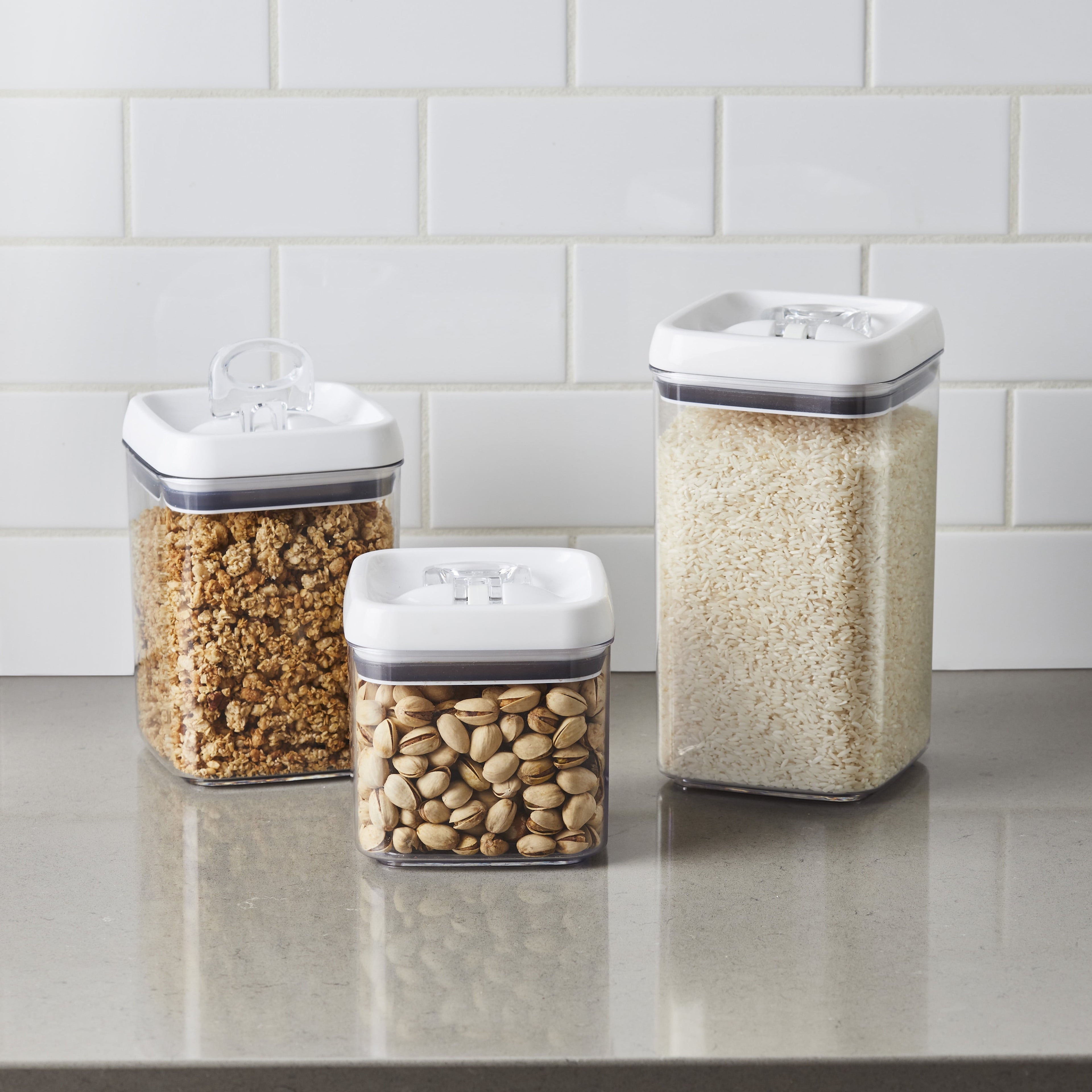 AVERO™ Flip-Tite Square Food Storage Container Set, Pack of 3 - AVERO™