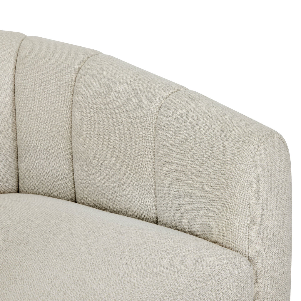 AVERO™ Lillian Accent Swivel Chair, Cream Linen - AVERO™