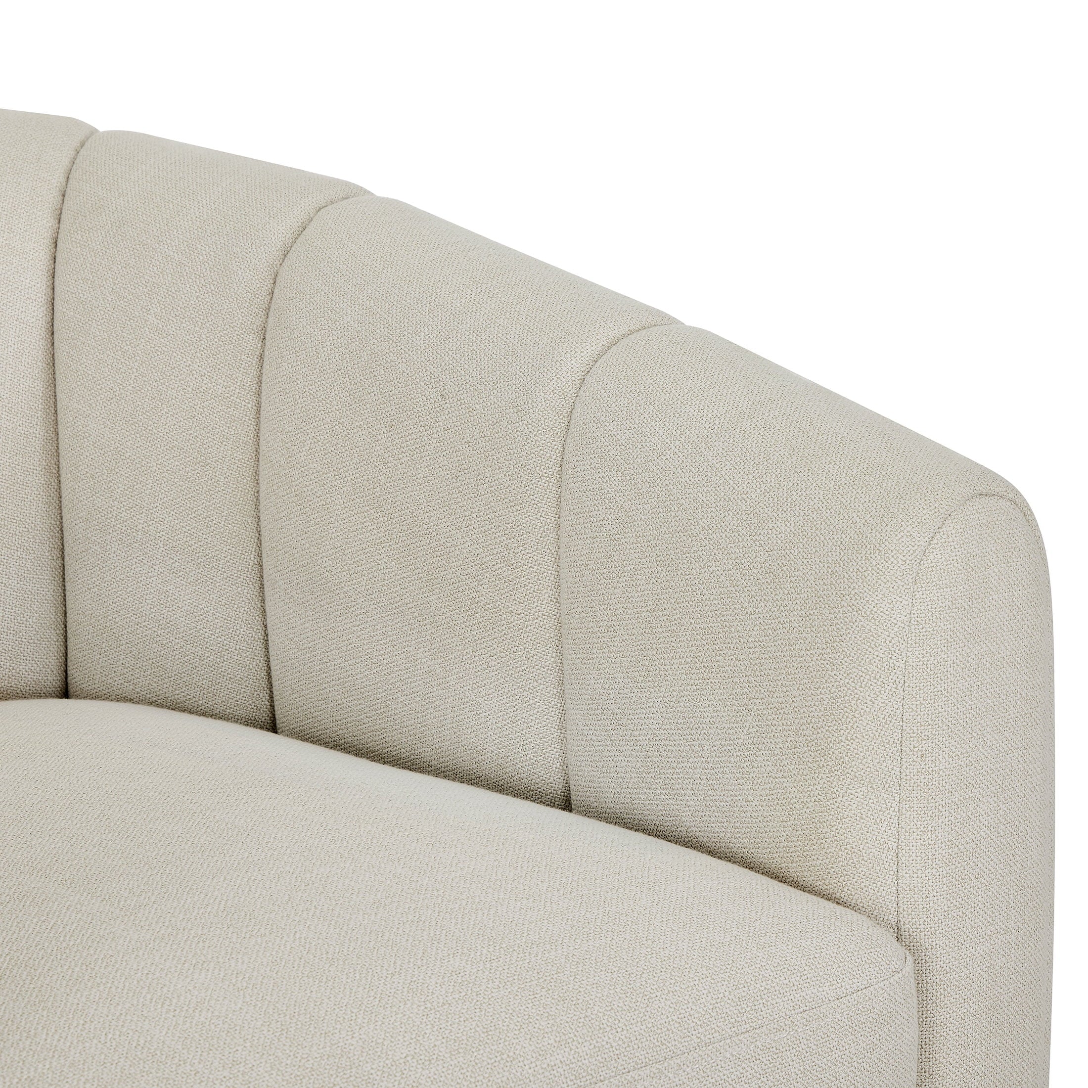 AVERO™ Lillian Accent Swivel Chair, Cream Linen - AVERO™