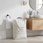 AVERO™ (2 Pack) Better Homes Gardens Deluxe Laundry Service Canvas Tote with Aluminum Handles - AVERO™