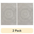 AVERO™ (2 pack) 7 x 10 Gray Medallion Outdoor Rug - AVERO™