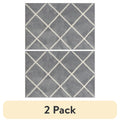 AVERO™ (2 pack) Diamond Plush Gray Indoor 30 in x 45 in Accent Rug - AVERO™