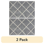 AVERO™ (2 pack) Diamond Plush Gray Indoor 30 in x 45 in Accent Rug - AVERO™